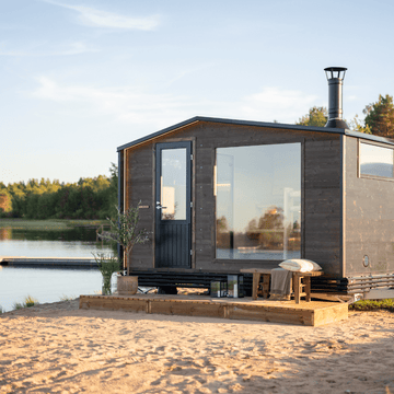 Outdoor Sauna Trailer 'Ilves' with Changing Room (4-5 people) by Lapelland