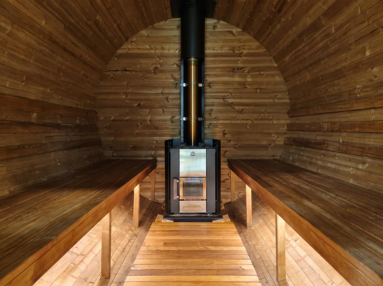 Medium Wood Barrel Sauna (4-6 Person)