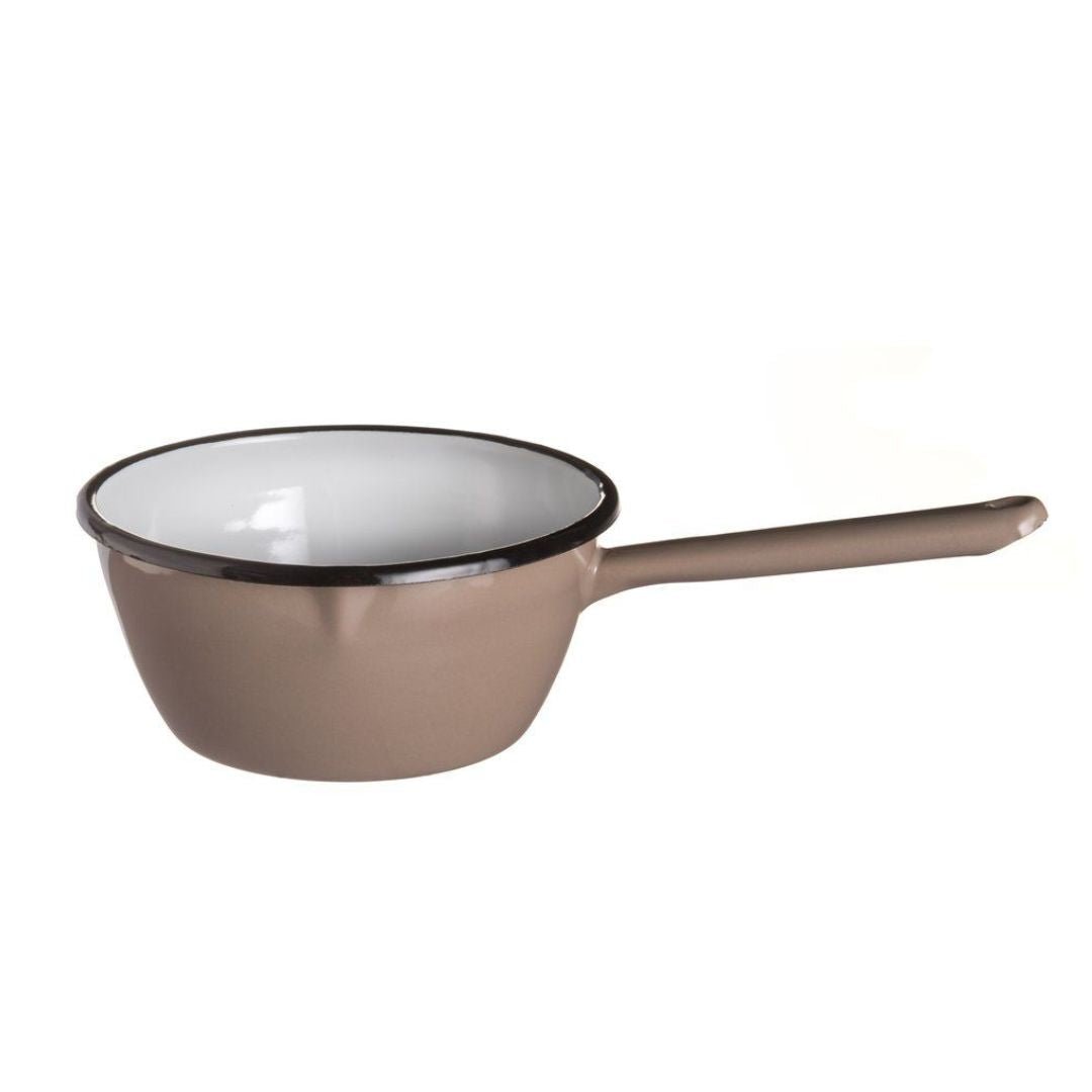 Rento Enamel Sauna Ladle in Beige (0.9L) Sauna Ladle | Finnmark Sauna