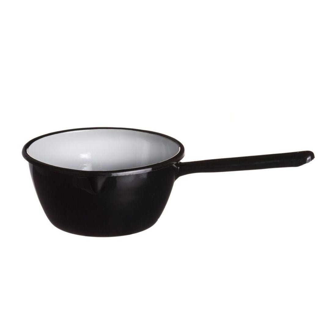 Rento Enamel Sauna Ladle in Black (0.9L) Sauna Ladle | Finnmark Sauna