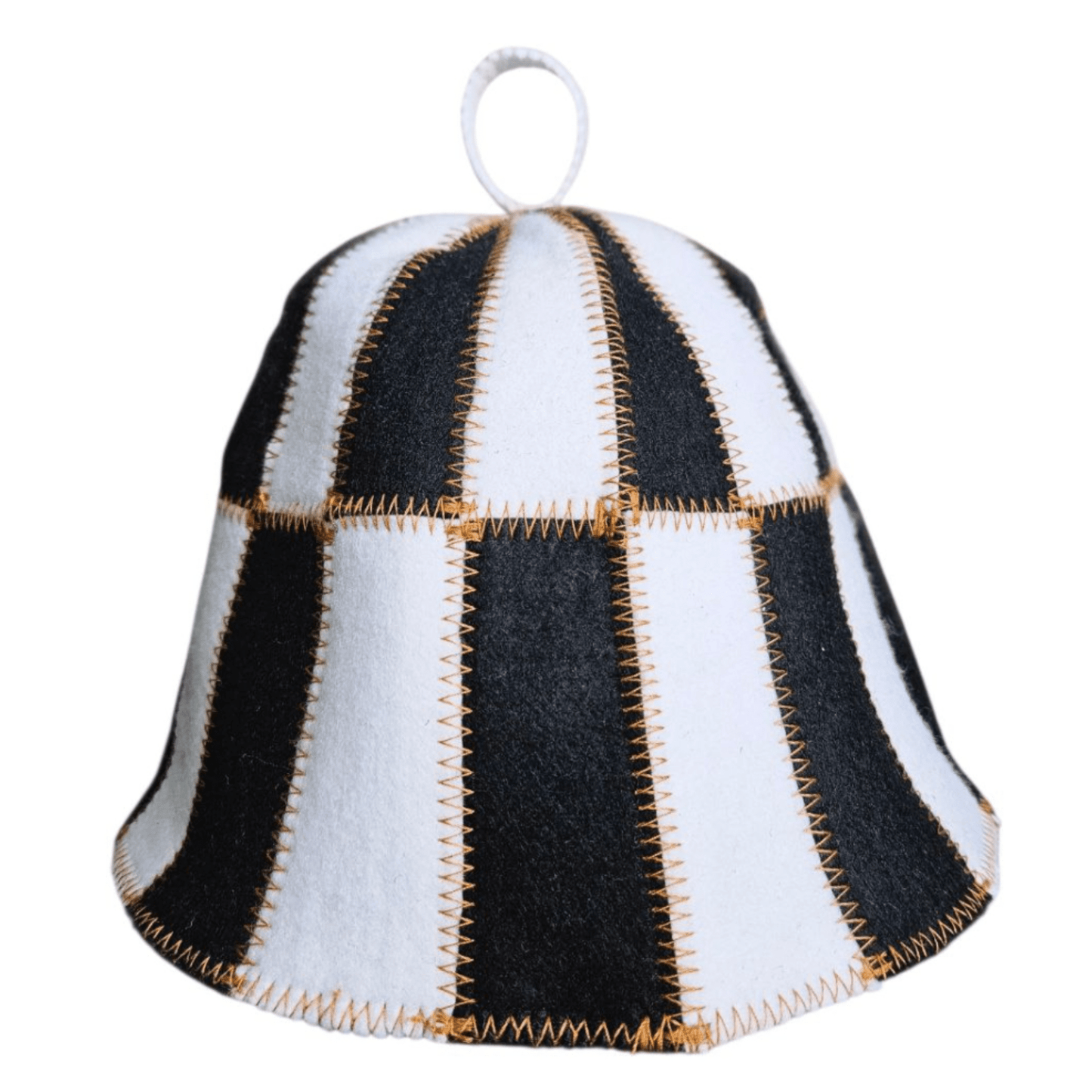 Sauna Hat CELL Black/White (Polyester Felt) Sauna Hat | Finnmark Sauna