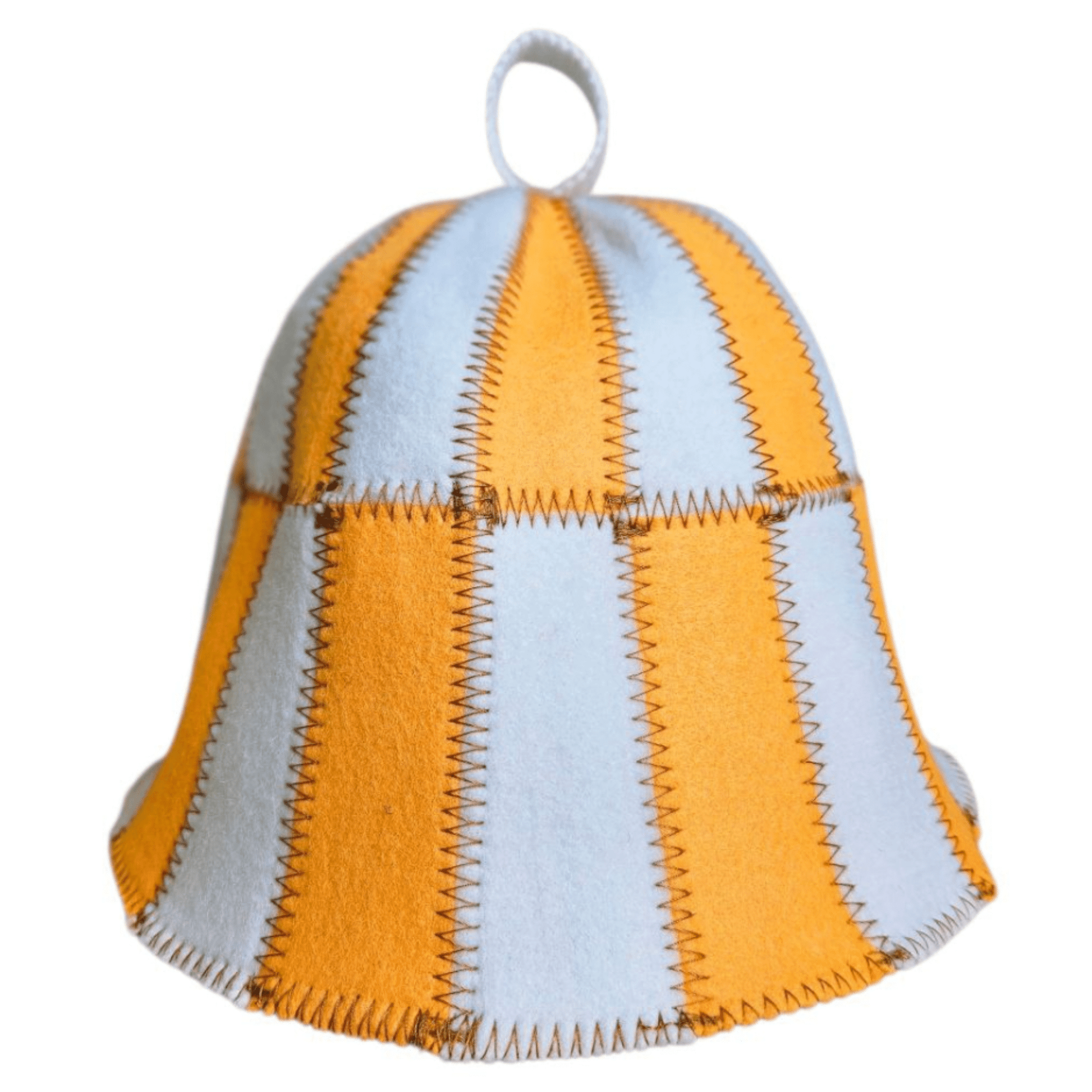 Sauna Hat CELL Orange/White (Polyester Felt) Sauna Hat | Finnmark Sauna