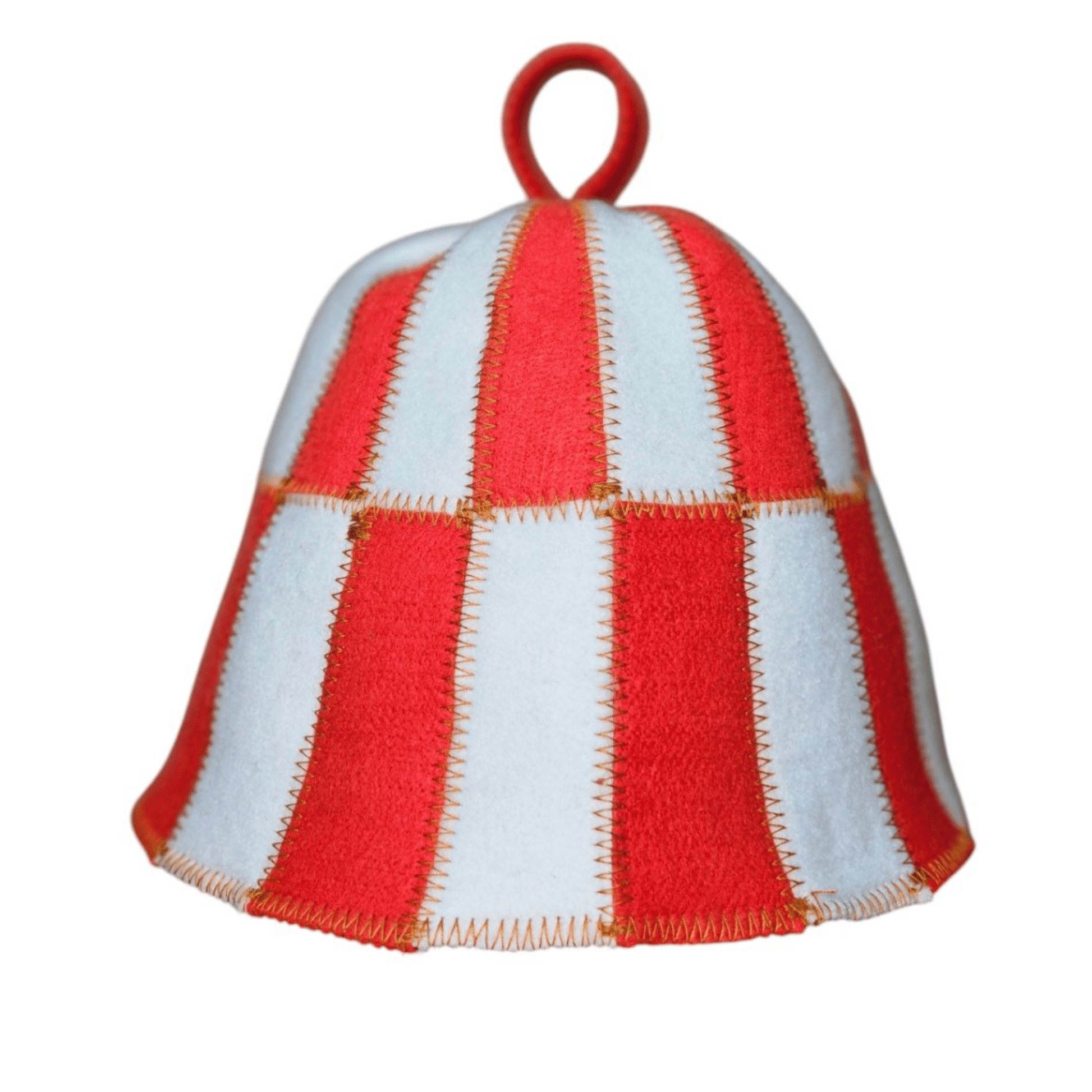 Sauna Hat CELL Red/White (Polyester Felt) Sauna Hat | Finnmark Sauna