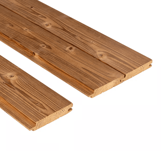 Thermo Spruce Sauna Wood Cladding STS4 90mm (Pack of 6) Sauna Timber | Finnmark Sauna