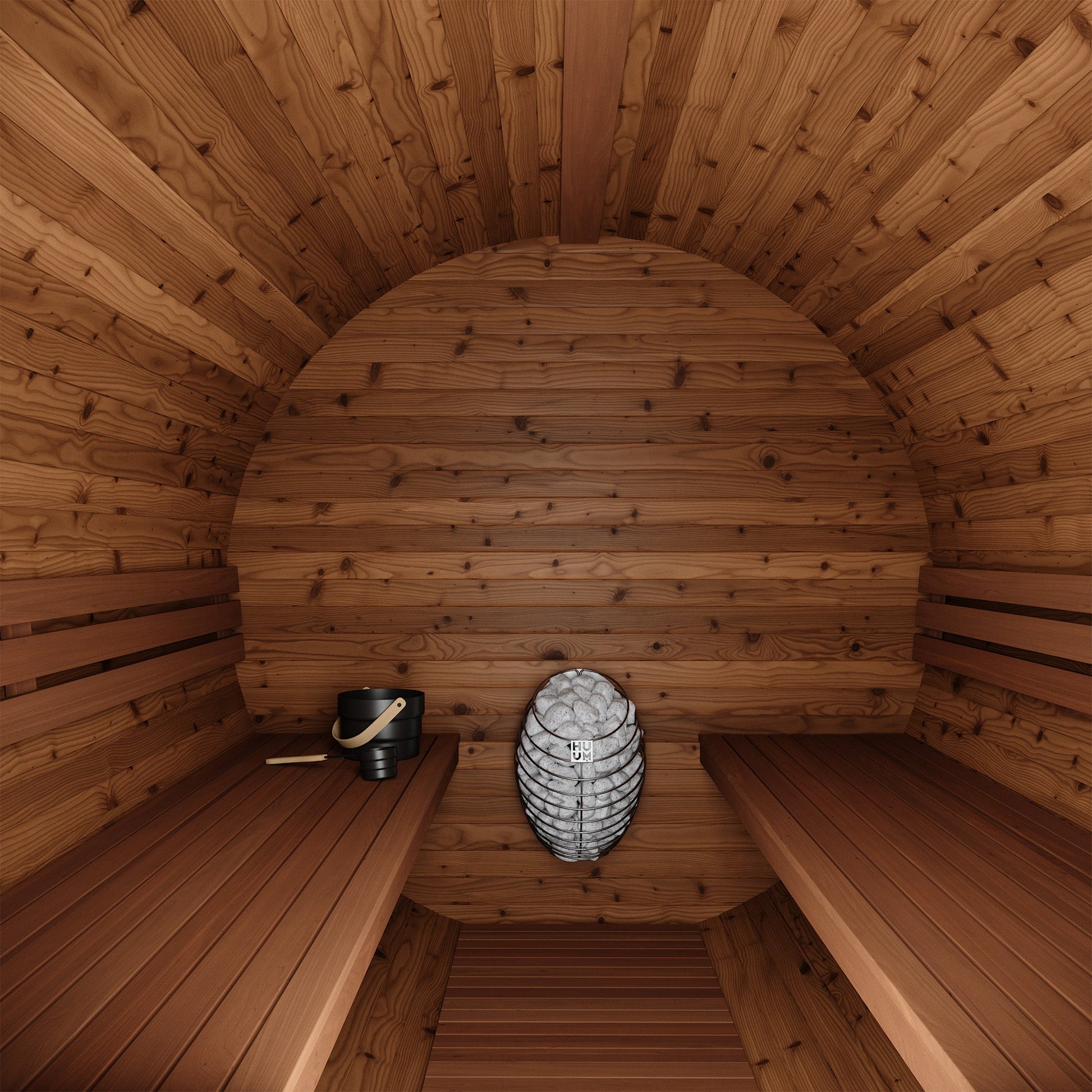 Thermo Wood Barrel Sauna - Large (6 - 8 Person) Barrel Sauna | Finnmark Sauna