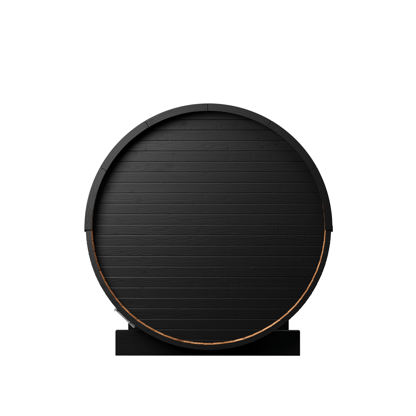 Micro Wood Barrel Sauna (2 Person) in Black