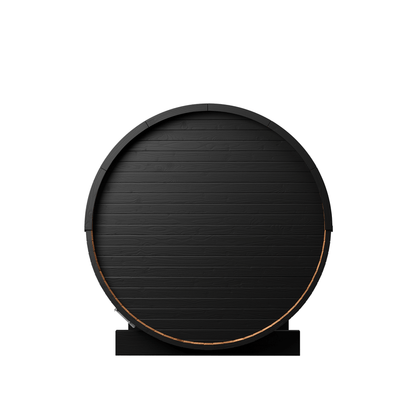 Micro Wood Barrel Sauna (2 Person) in Black