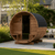 Medium Wood Barrel Sauna with Relaxation Terrace (2-4 Person)