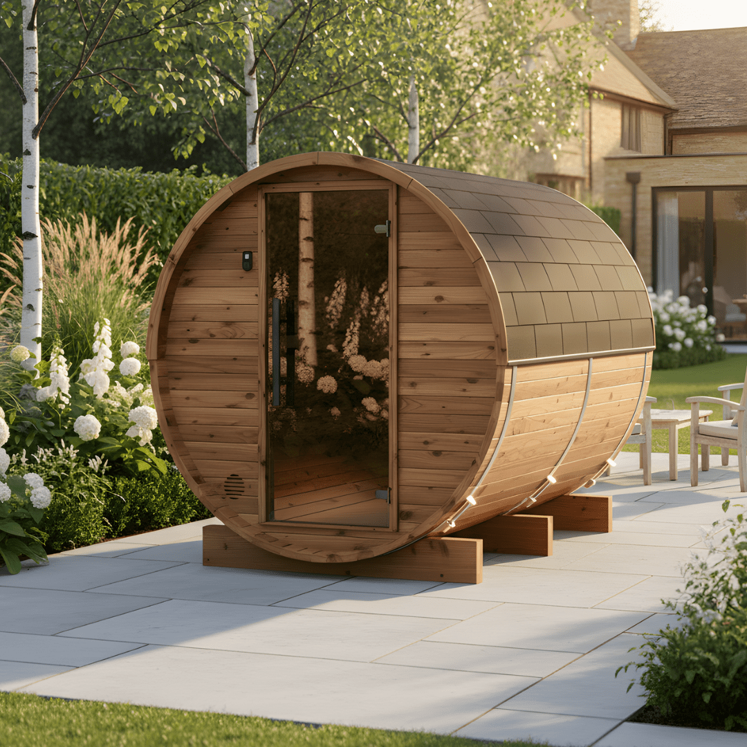 Small Wood Barrel Sauna (2-4 Person)