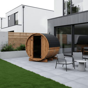 Thermo Wood Barrel Sauna - Small (2-4 Person)