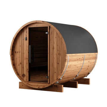 Thermo Wood Barrel Sauna - Small (2-4 Person)