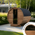 Thermo Wood Barrel Sauna with Window - Large (6-8 Person)