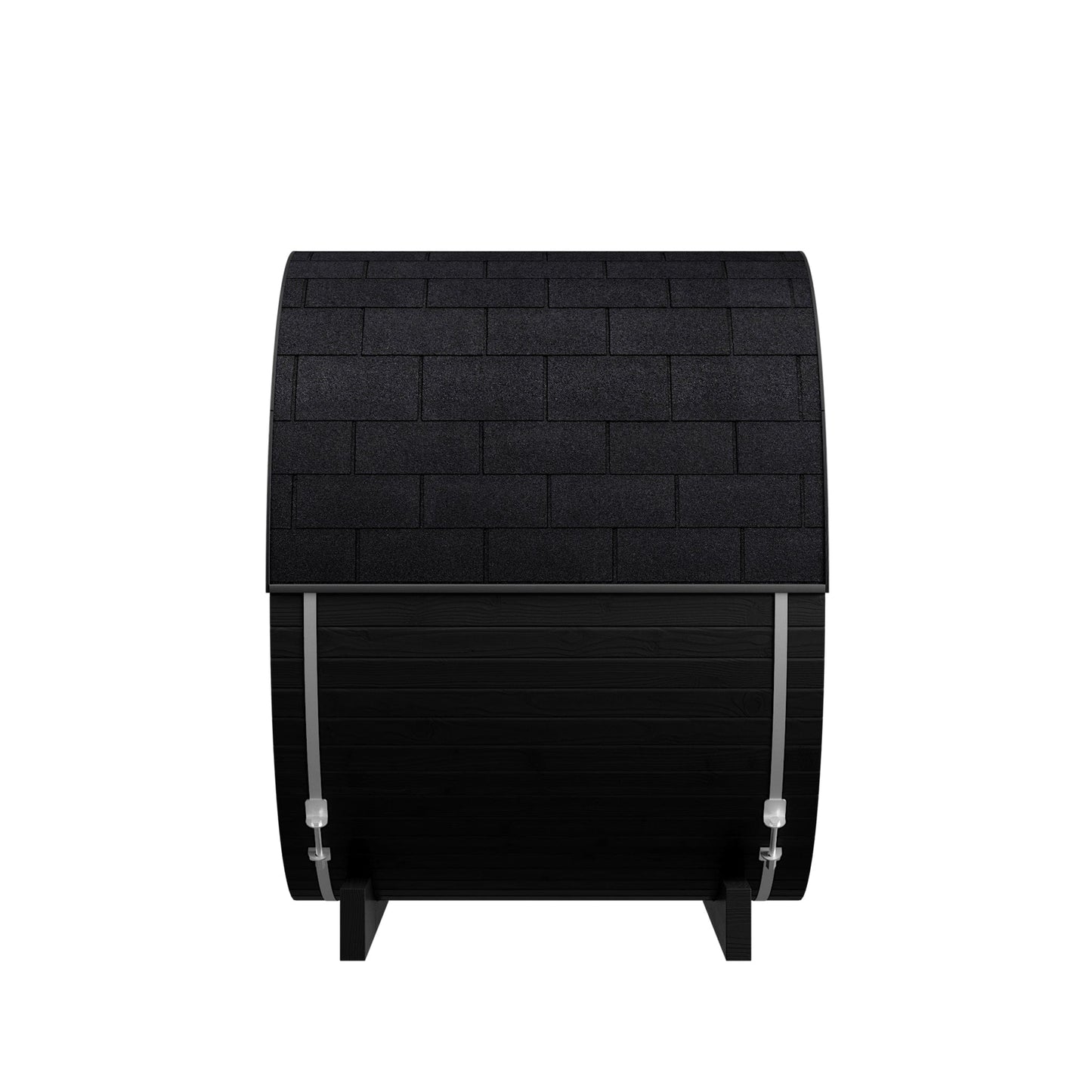 Micro Wood Barrel Sauna with Window (2 Person) in Black