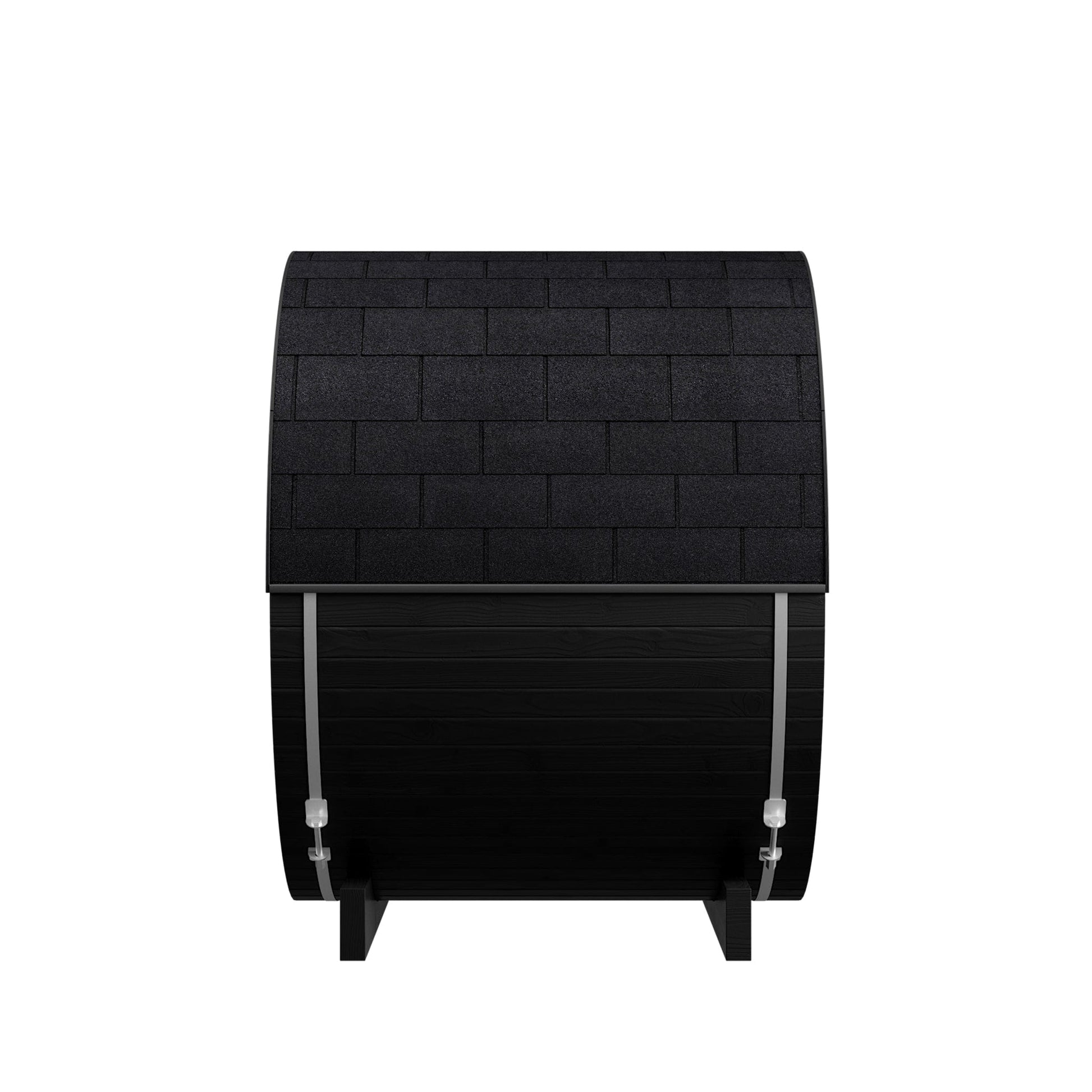 Micro Wood Barrel Sauna with Window (2 Person) in Black