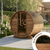 Thermo Wood Barrel Sauna with Window - Small (2-4 Person)