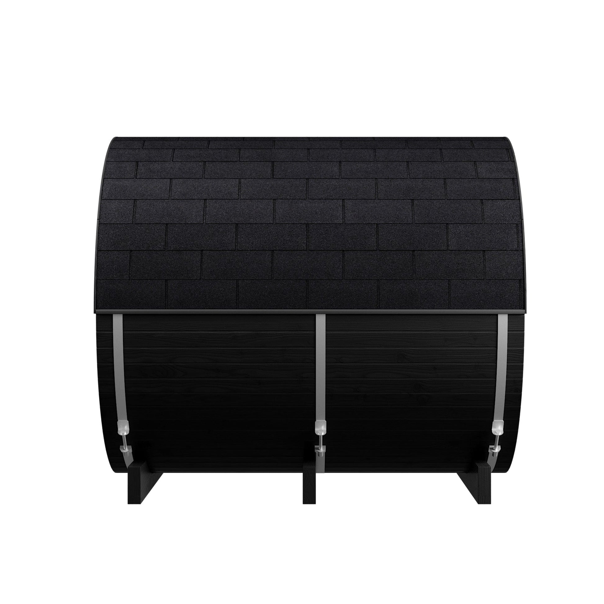 Small Wood Barrel Sauna (2-4 Person) in Black