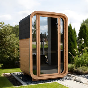 Thermo Wood Cube Outdoor Sauna - Mini (2 Person)