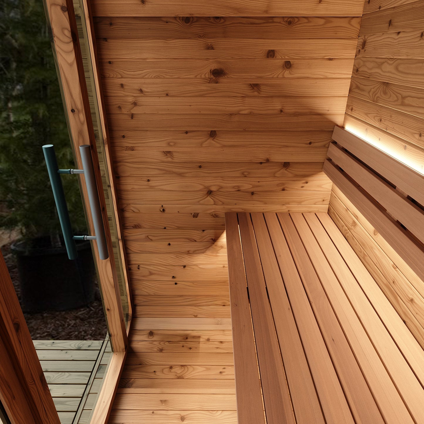 Thermo Wood Cube Sauna - Mini (2 Person) Barrel Sauna | Finnmark Sauna