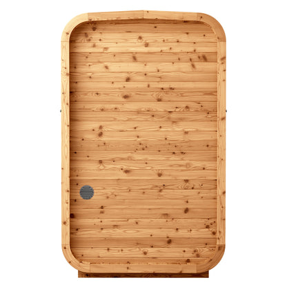 Thermo Wood Cube Sauna - Mini (2 Person) Barrel Sauna | Finnmark Sauna