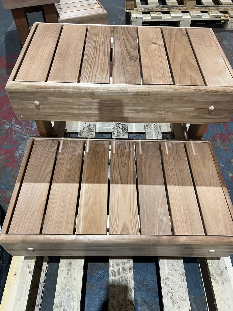 Thermory Thermo Aspen Sauna Bench Step 700 x 700 mm (B-Stock), deep scratches, photo 1