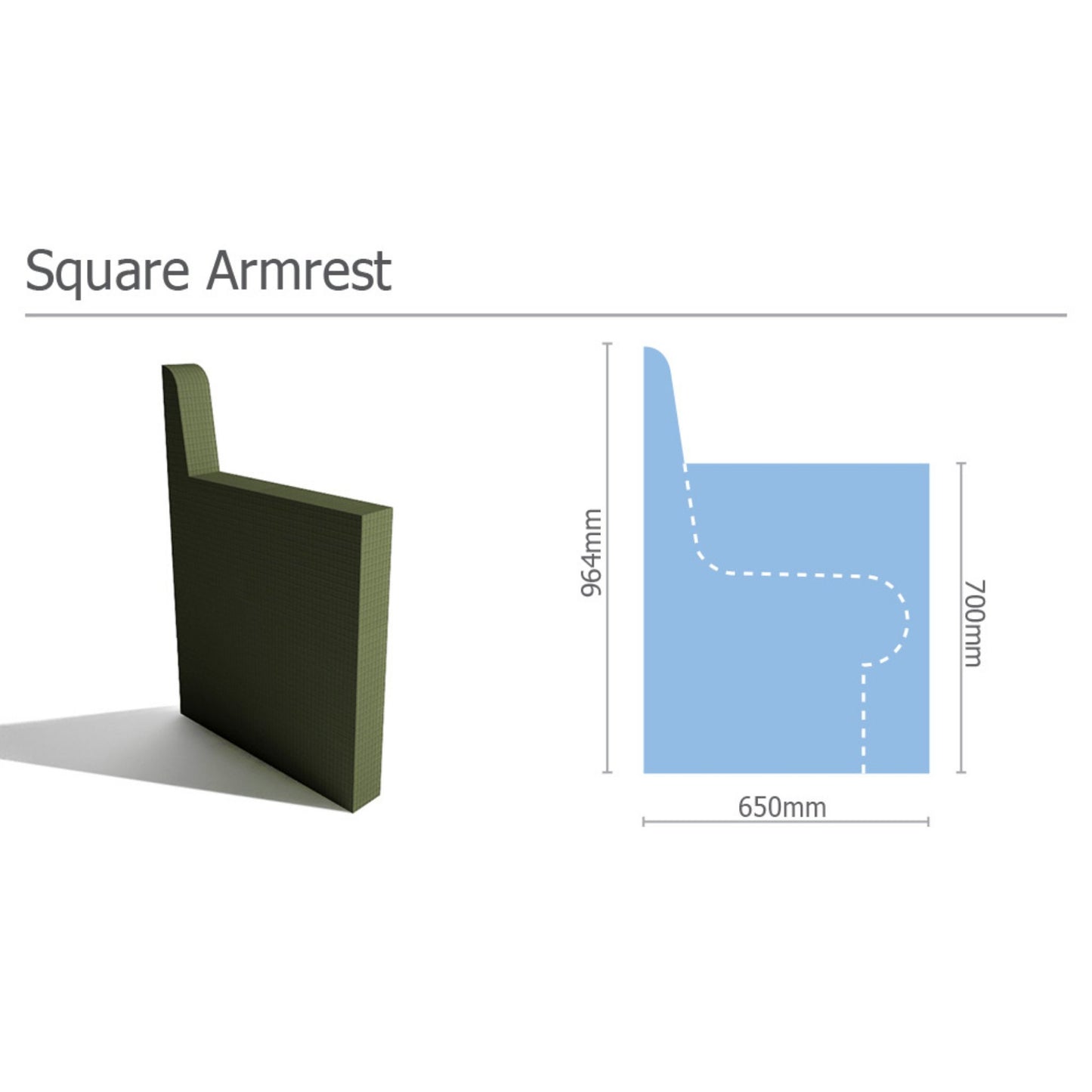 Tileable Steam Room Armrest - Buckingham Steam Room | Finnmark Sauna