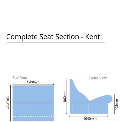 Tileable Steam Room Complete Seat Section 1.2 m - Kent Steam Room Benching | Finnmark Sauna