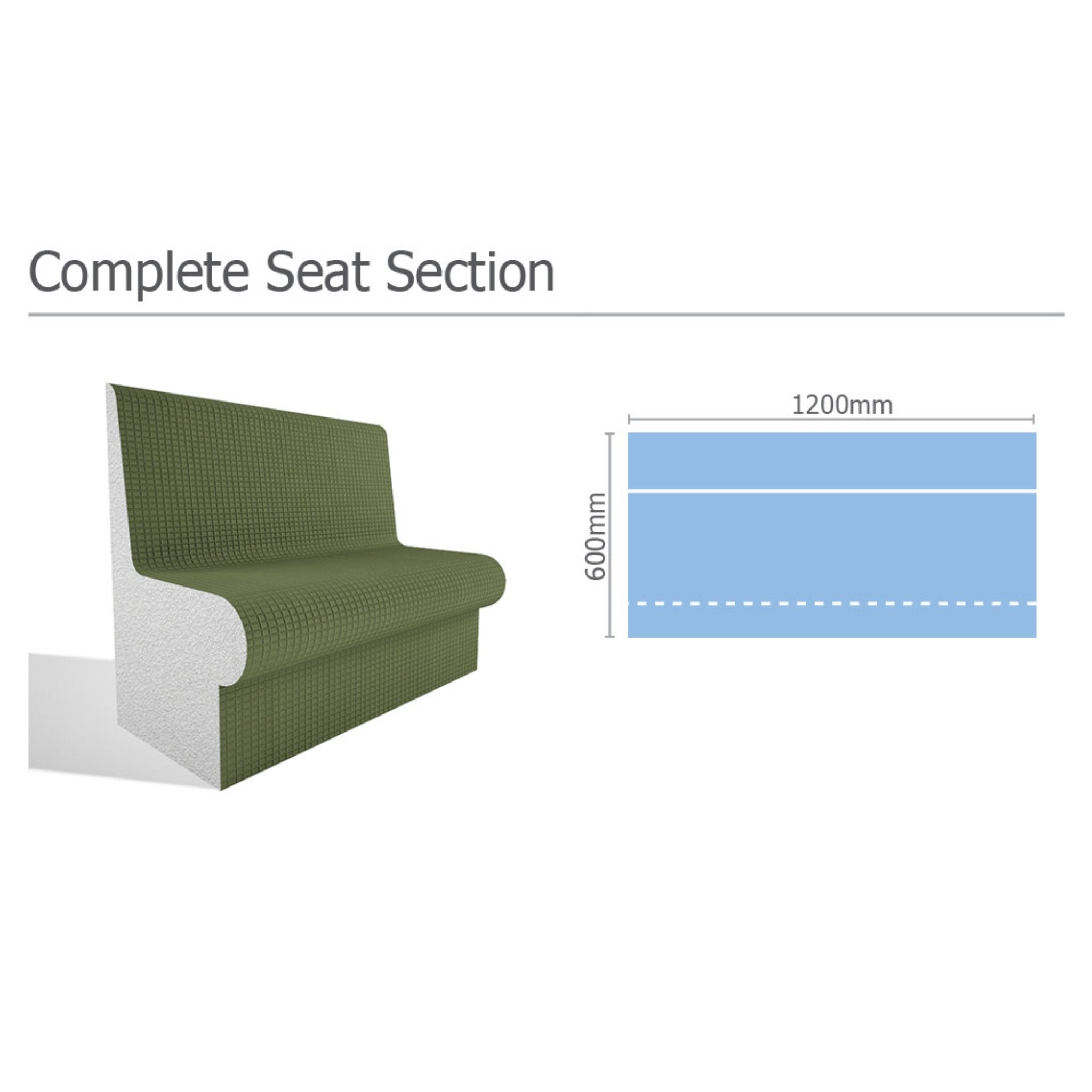 Tileable Steam Room Complete Seat Section - Buckingham Steam Room | Finnmark Sauna