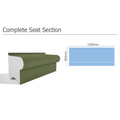 Tileable Steam Room Electric Heated Complete Seat Section - Hampshire Steam Room | Finnmark Sauna