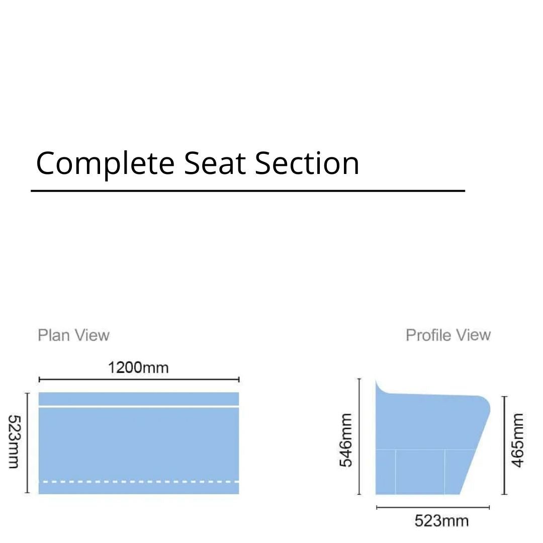 Tileable Steam Room Electric Heated Complete Seat Section - York Steam Room | Finnmark Sauna
