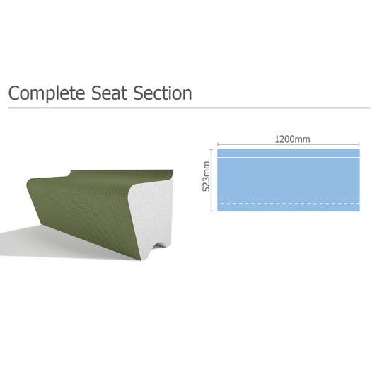 Tileable Steam Room Electric Heated Complete Seat Section - York Steam Room | Finnmark Sauna