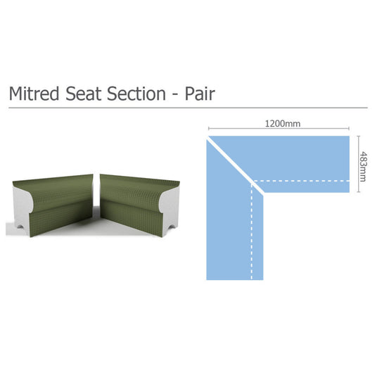 Tileable Steam Room Mitred Seat - Hampshire Steam Room | Finnmark Sauna
