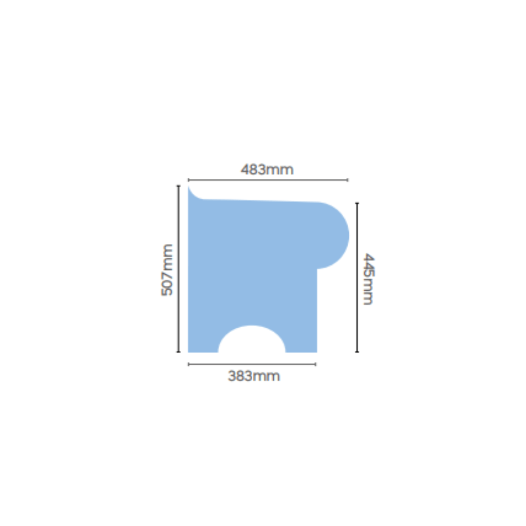 Tileable Steam Room Radius Corner - Hampshire Steam Room Benching | Finnmark Sauna