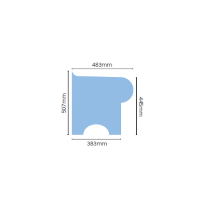 Tileable Steam Room Radius Corner - Hampshire Steam Room Benching | Finnmark Sauna