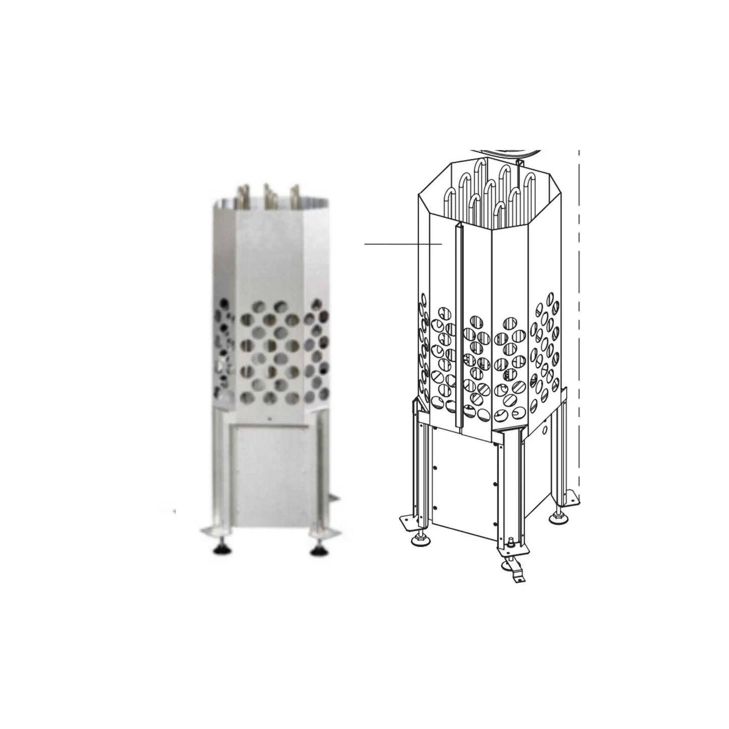 Tulikivi Replacement Heating Element 3500 W (10,5 kW) Heater Body | Finnmark Sauna