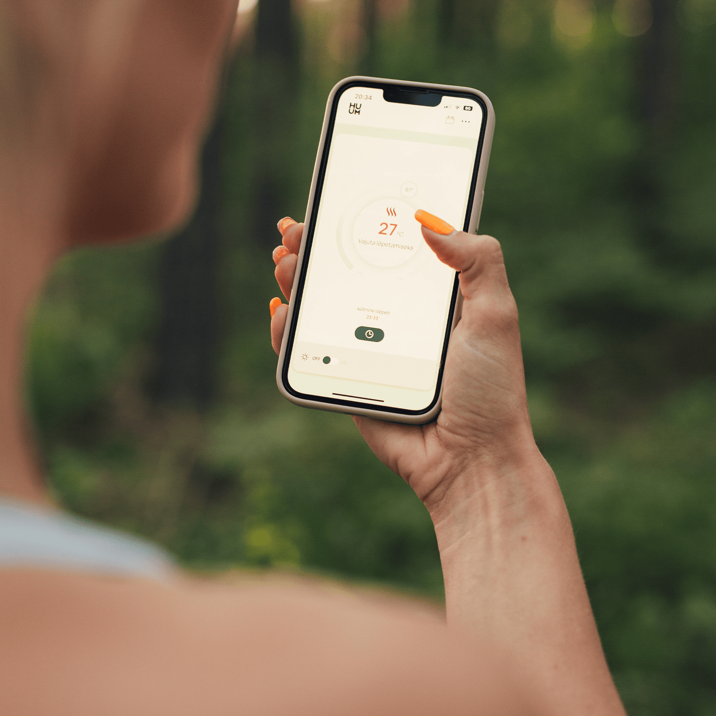 UKU Wi - Fi Control Unit Glass/Black by HUUM Heater Controller | Finnmark Sauna