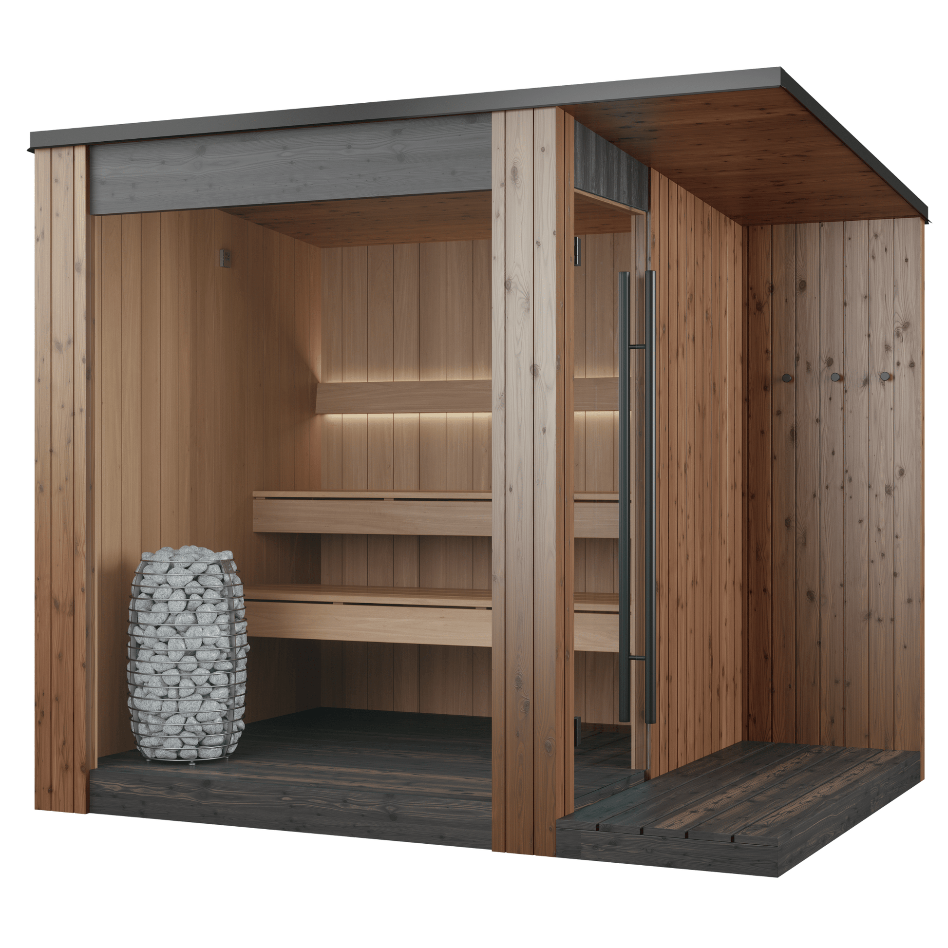 URSA® Outdoor Sauna (3 - 4 Person) Modular Outdoor Sauna | Finnmark Sauna