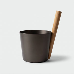 Rento 5l Anodised Aluminium Sauna Pail in in Brown/Black
