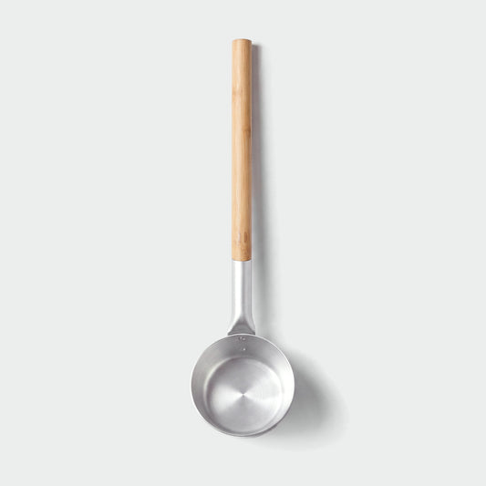 Rento Natural Anodised Aluminium Sauna Ladle - flat lay