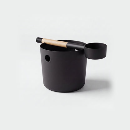 KOLO Sauna Bucket and Ladle Set Black - hero