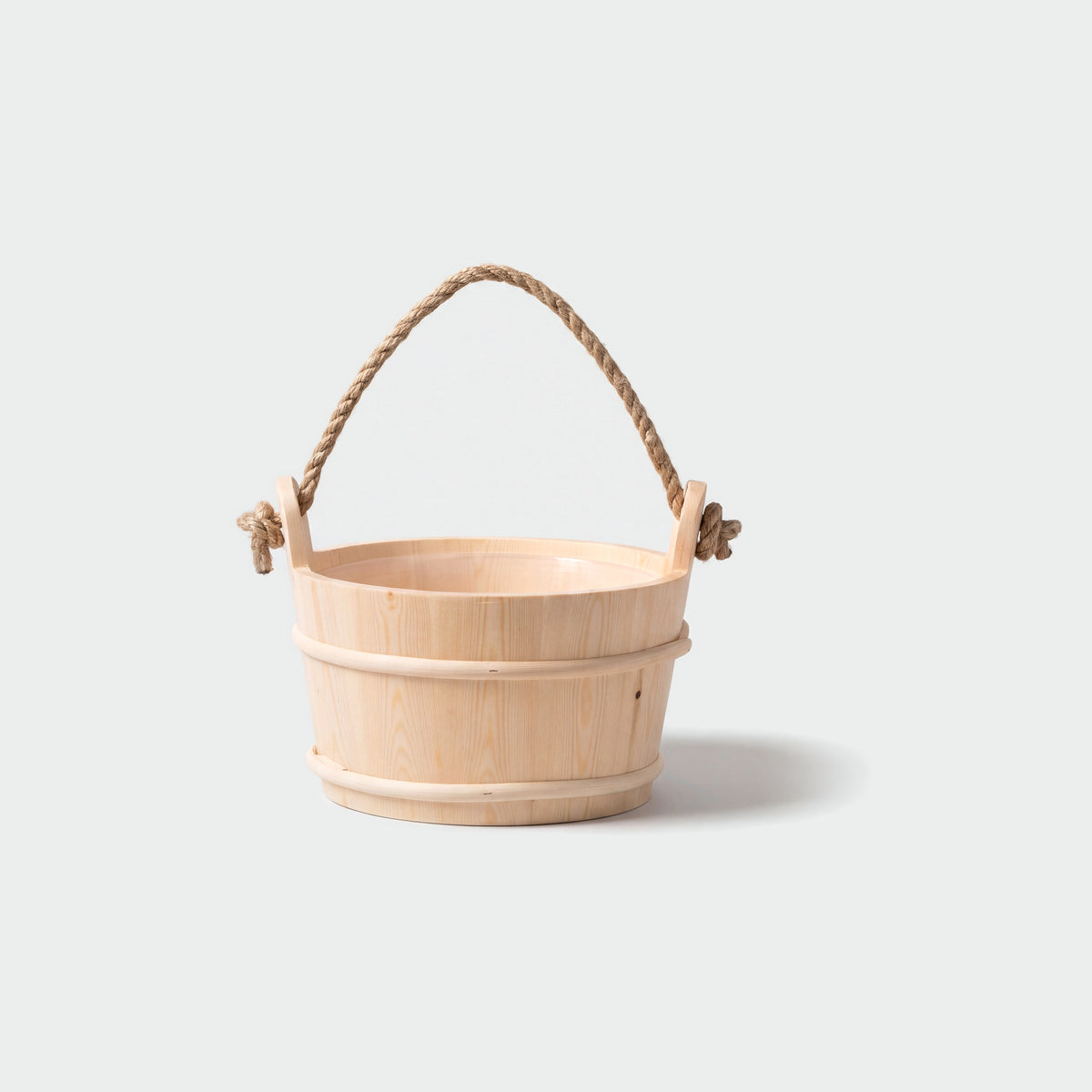 4 Living Sauna Bucket Spruce With Rope Handle 4 Litre - hero