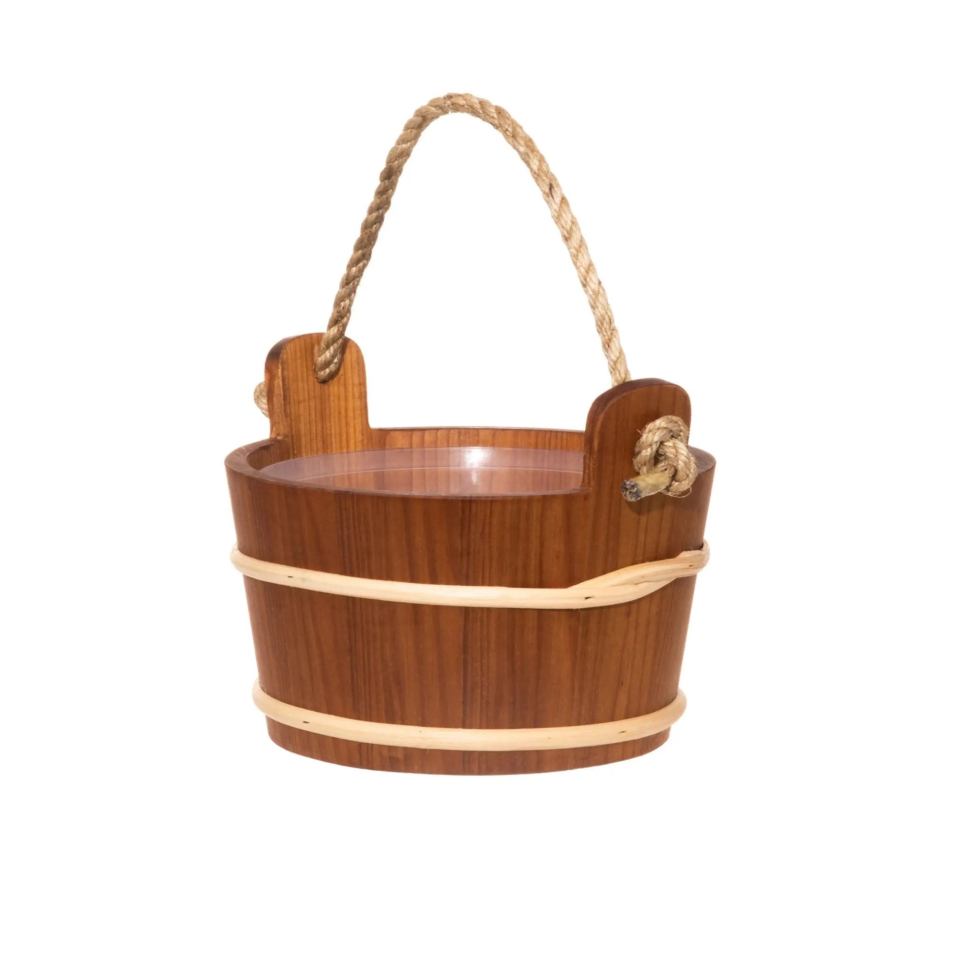 4 Living Sauna Bucket Alder With Rope Handle 4 Litre Sauna Bucket/Pail | Finnmark Sauna