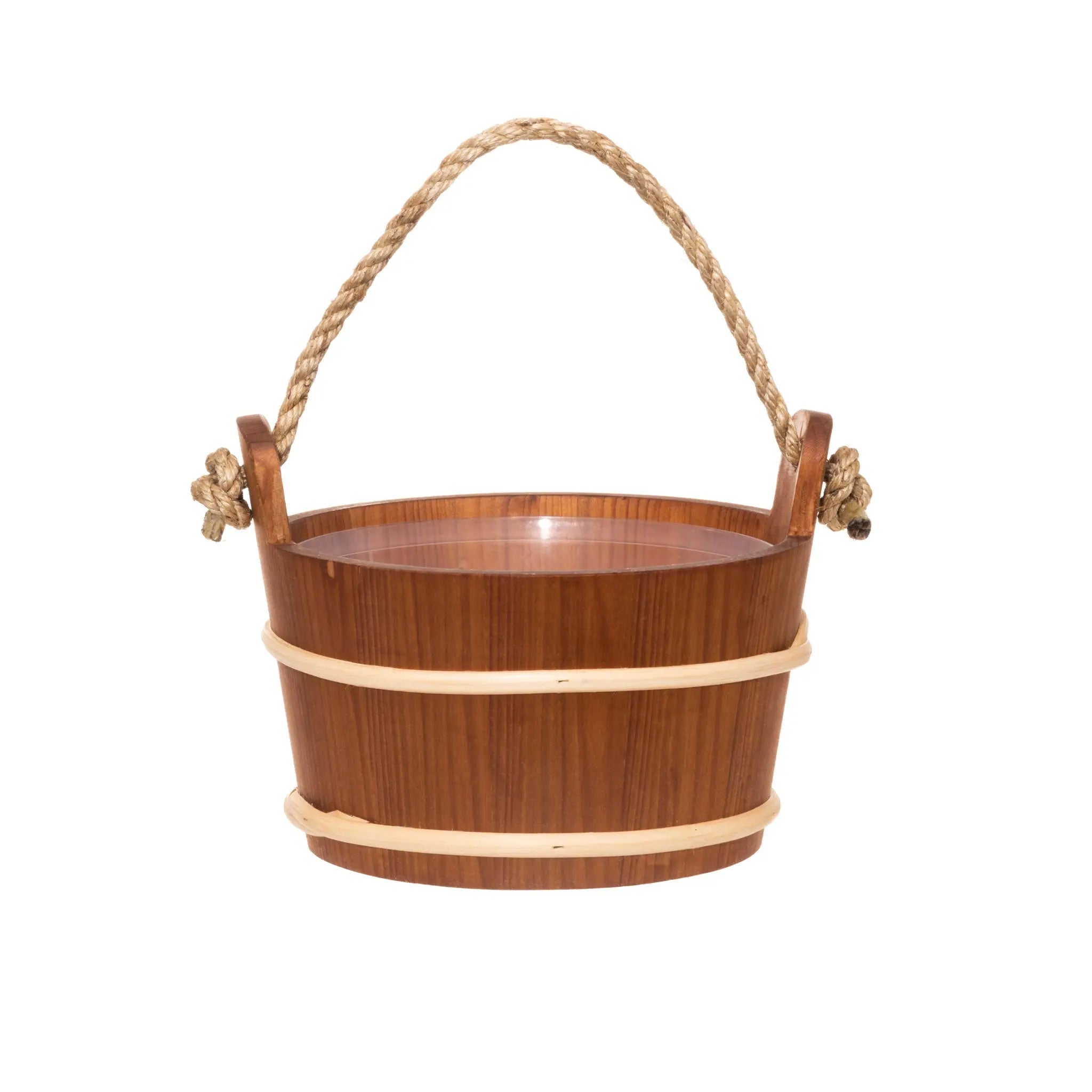 4 Living Sauna Bucket Alder With Rope Handle 4 Litre Sauna Bucket/Pail | Finnmark Sauna