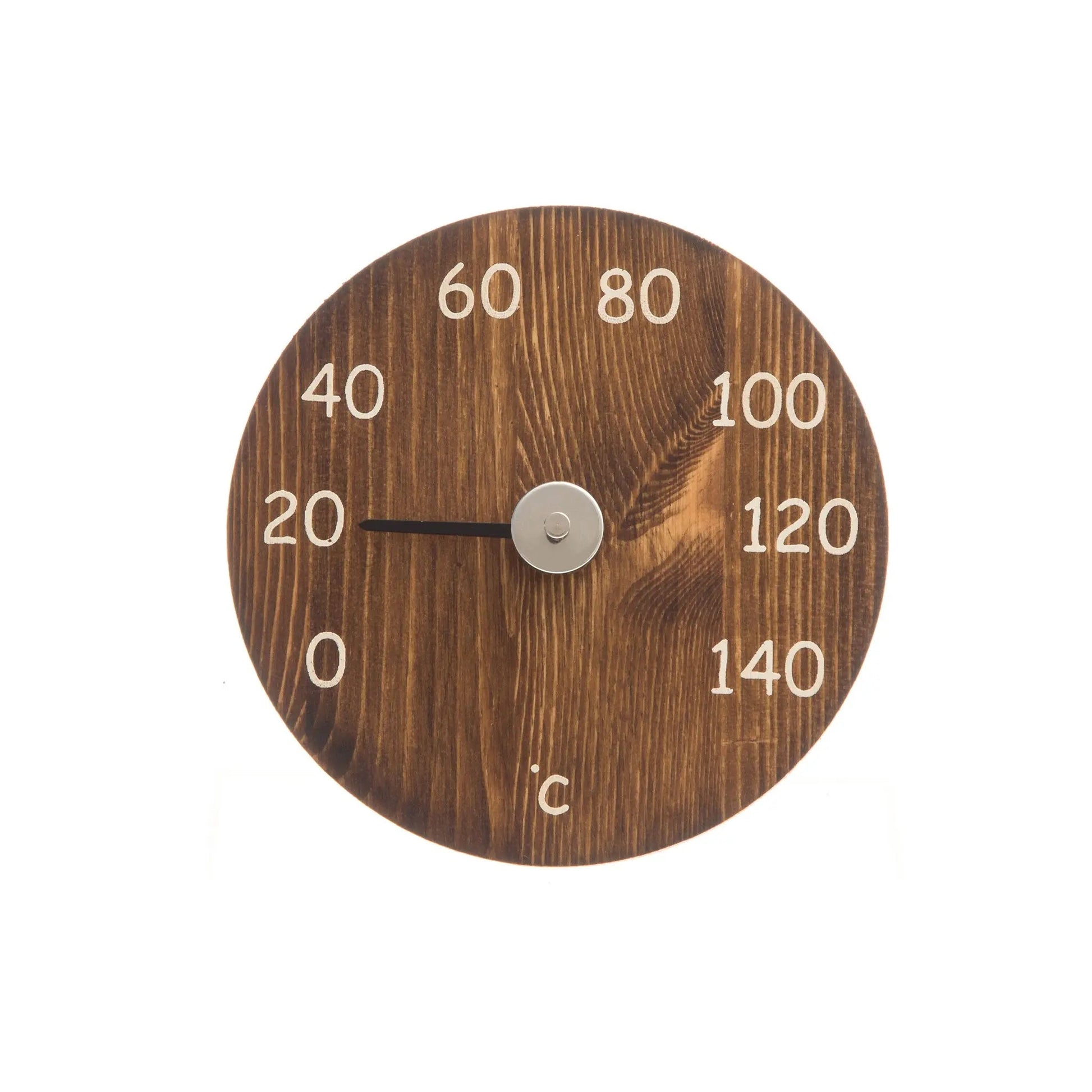 4 Living Sauna Thermometer Brown Sauna Thermometer | Finnmark Sauna