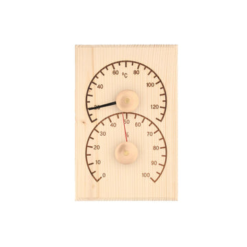 4 Living Sauna Thermometer & Hygrometer Pine