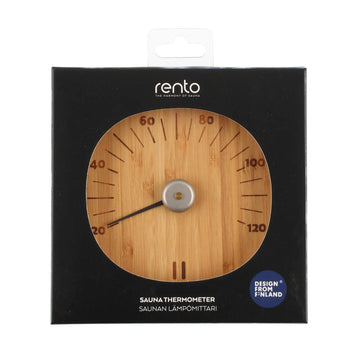 Rento Bamboo Sauna Thermometer