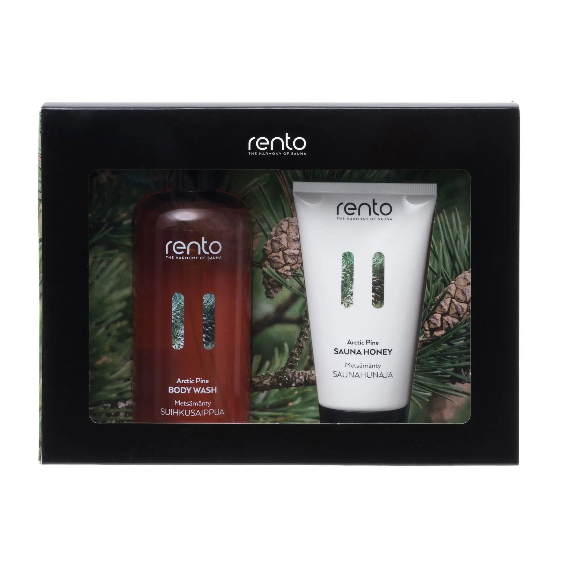 Arctic Pine Body Wash & Sauna Honey Gift Set Set by Rento Gift Set | Finnmark Sauna