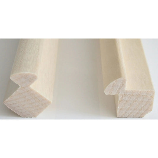 Aspen Internal Corner Molding 27x27 for 15mm cladding (Pack of 4) Sauna Timber | Finnmark Sauna