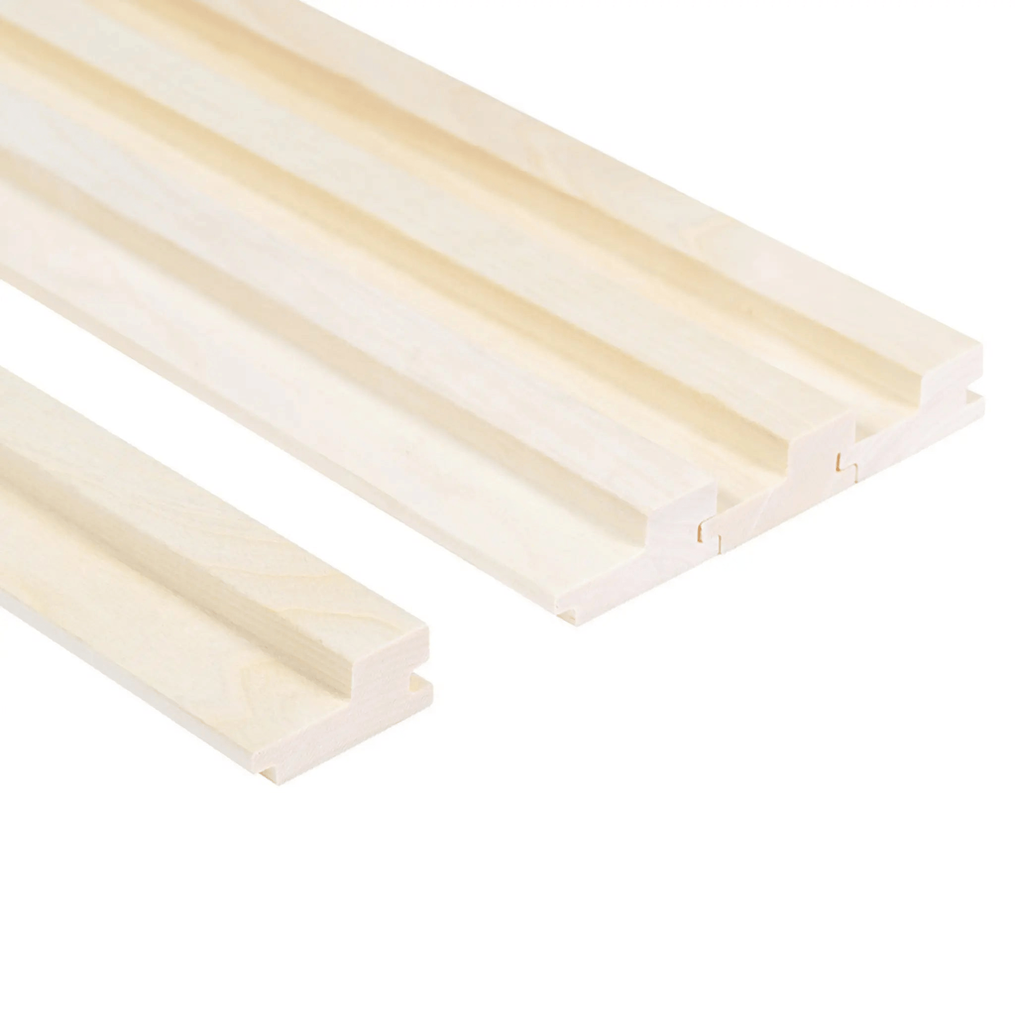 Panel Cladding Step Bit Thermory Aspen Sauna Wood Cladding Step 64mm (Pack of 4)