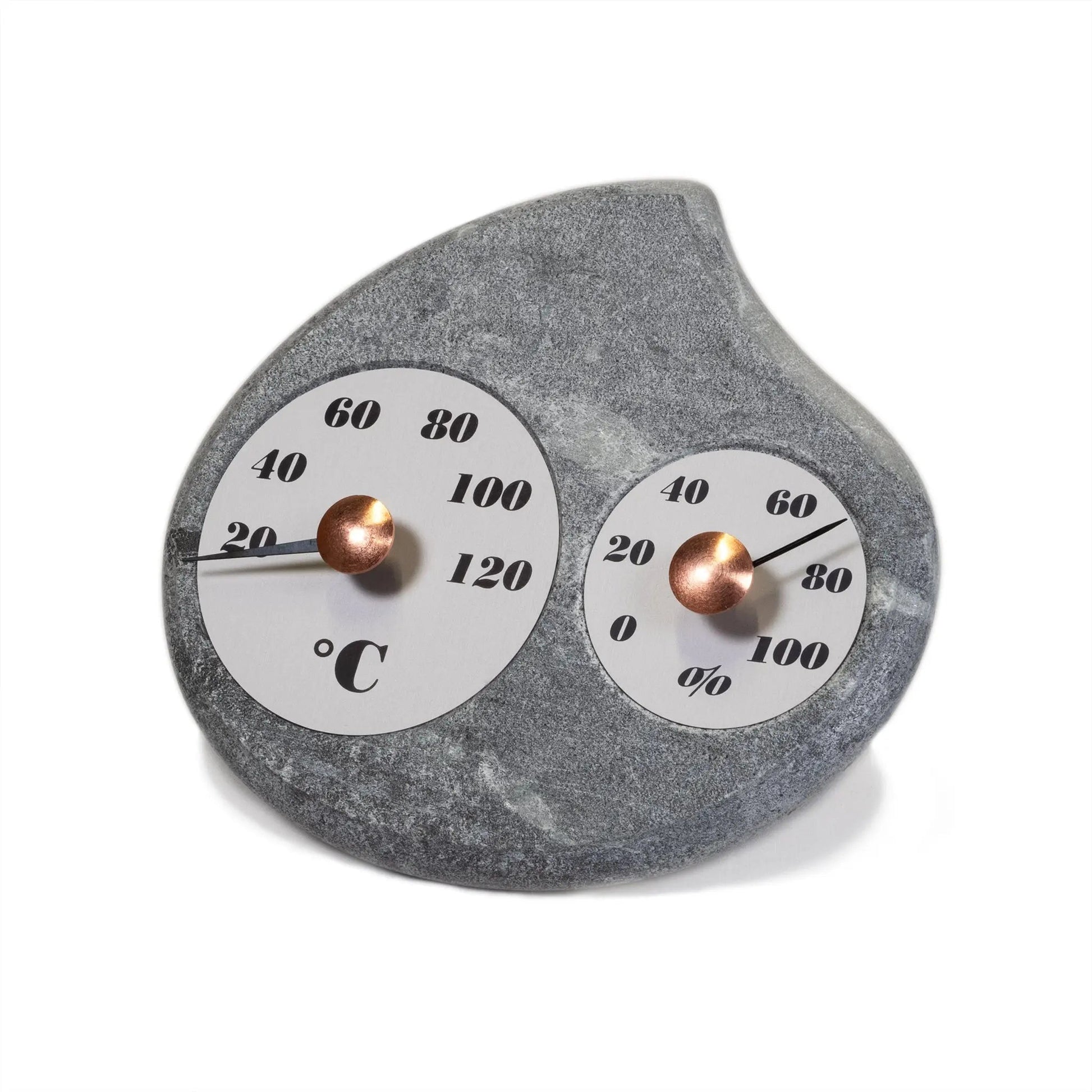 Finnish Soapstone Sauna Thermometer & Hygrometer - Maininki Soapstone Sauna Thermometer & Hygrometer | Finnmark Sauna