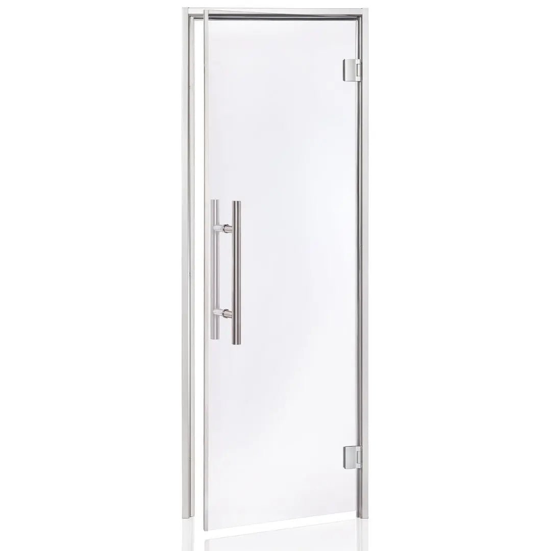 Glass Steam Room Door with Aluminium Frame (AU Lux) | Finnmark Sauna